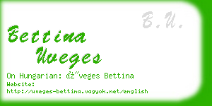 bettina uveges business card